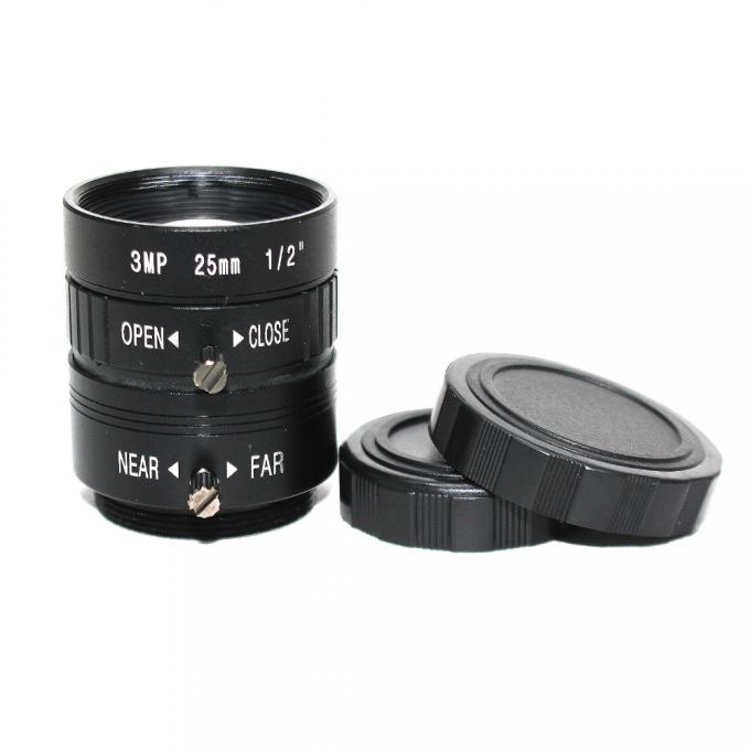 3MP 25mm HD industrielle Kamera reparierte manuelle IRIS Berg CCTV-Linse des Fokus-Zoomobjektiv-C für Überwachungskamera-industrielles Mikroskop